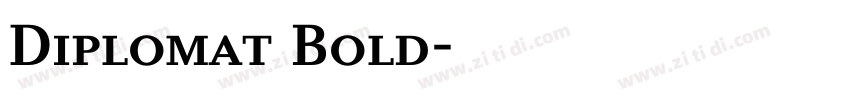 Diplomat Bold字体转换